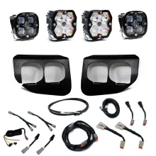 Squadron 2.0 Sport/Squadron Sae Dual Fog Pocket Light Kit Ford 2020-22 F-250/350 Super Duty Clear Upfitter Baja Designs