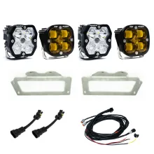 Squadron 2.0 Sport/Squadron Sae Dual Fog Pocket Light Kit Ram 2009-12 1500 2010-18 2500/3500 Baja Amber Baja Designs