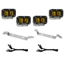 2024-Present Toyota Tacoma S2 SAE Baja Amber OEM Fog Replacement Kit Baja Designs