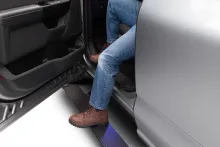 PowerStep Electric Running Boards Plug N Play System For 2013-2015 Ram 1500/2500/3500 All Cabs AMP Research