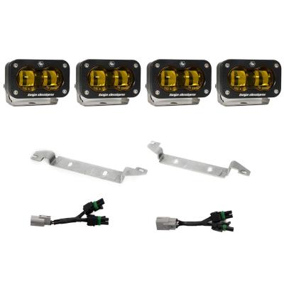 S2 SAE OEM Fog Light Replacement Kit 2025-On Toyota 4Runner TRD Pro/Trailhunter Baja Amber Baja Designs