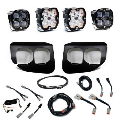 Squadron 2.0 Sport/Squadron Sae Dual Fog Pocket Light Kit Ford 2020-22 F-250/350 Super Duty Clear Upfitter Baja Designs