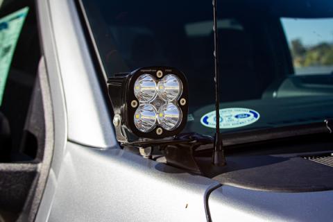 Squadron Pro A-Pillar Kit  21-23 F-150 (Spot; Clear; Upfitter Wiring) Baja Designs