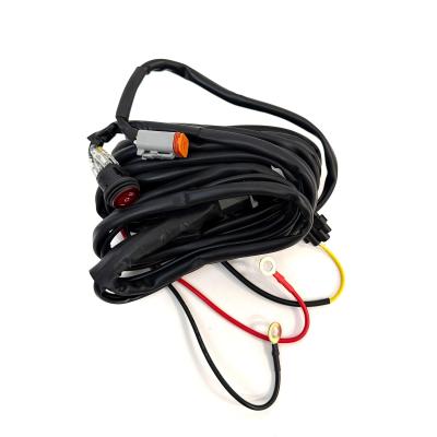 Squadron 2.0 4-pin Deutsch On/Off 1-Light (150W max) with Backlight Harness Universal Baja Designs