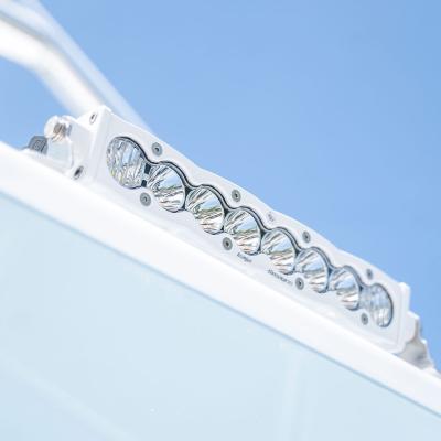 S8 White Straight LED Light Bar (10 Inch; Driving/Combo; Clear) Baja Designs