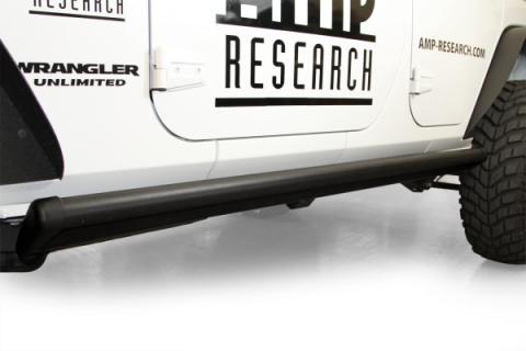 PowerStep Electric Running Boards For 2007-2017 Jeep Wrangler JK Unlimited 4-Door AMP Research