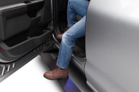 PowerStep Electric Running Boards For 2015-2018 Toyota Hilux Double Cab AMP Research