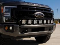 7XL Pro Linkable LED Light Bar Bumper Kit for Ford F-250/350 Super Duty 2020-2022 (Light Pattern Multi-Pattern Color Clear Wiring Type Upfitter) Baja Designs