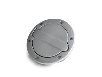 Brushed Aluminum Fuel Door For 2007-2018 Jeep Wrangler JK/JK Unlimited 2-Door/4-Door AMP Research