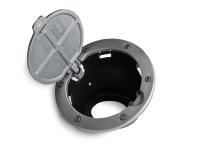 Brushed Aluminum Fuel Door For 2007-2018 Jeep Wrangler JK/JK Unlimited 2-Door/4-Door AMP Research
